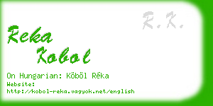 reka kobol business card